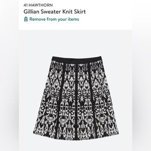 41 Hawthorn Stitch fit black knit skirt NWOT